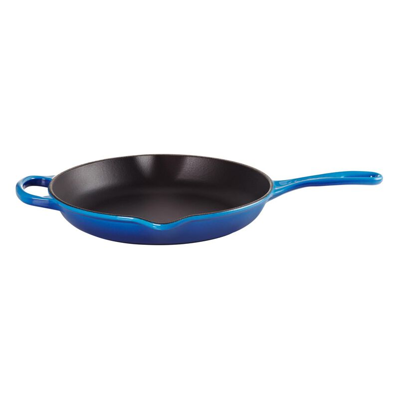 Le Creuset Cast Iron Round Skillet 30cm - Azure Blue image number 0